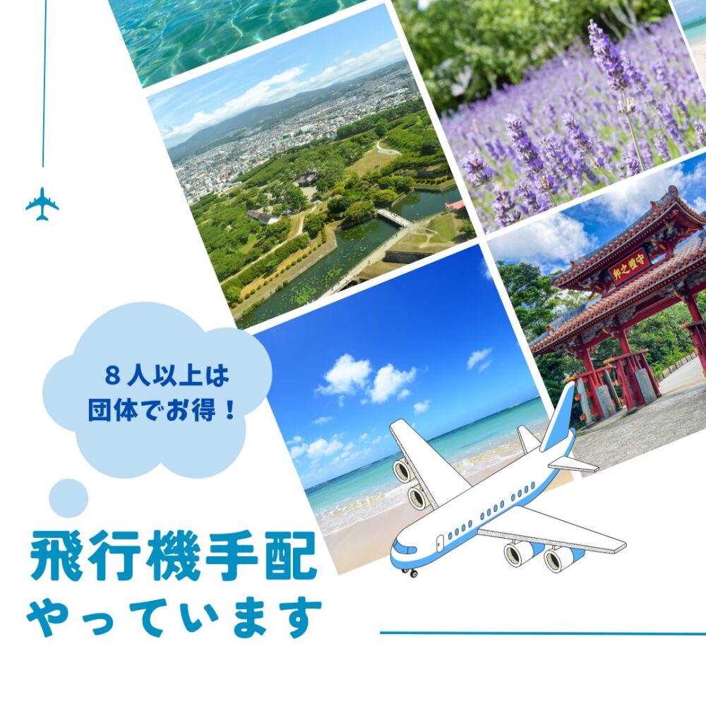 飛行機手配